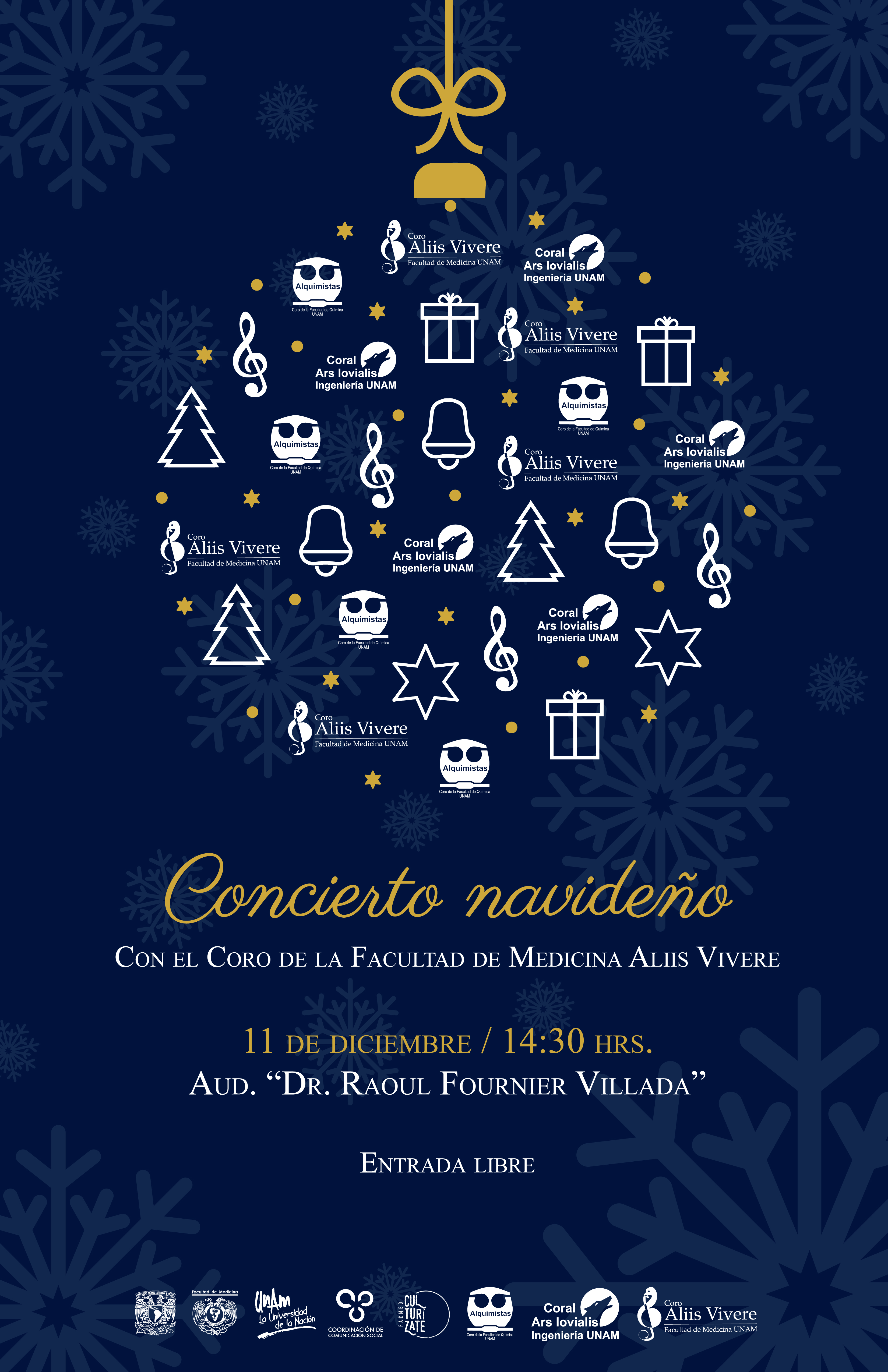 Cartel de Coro Navideño